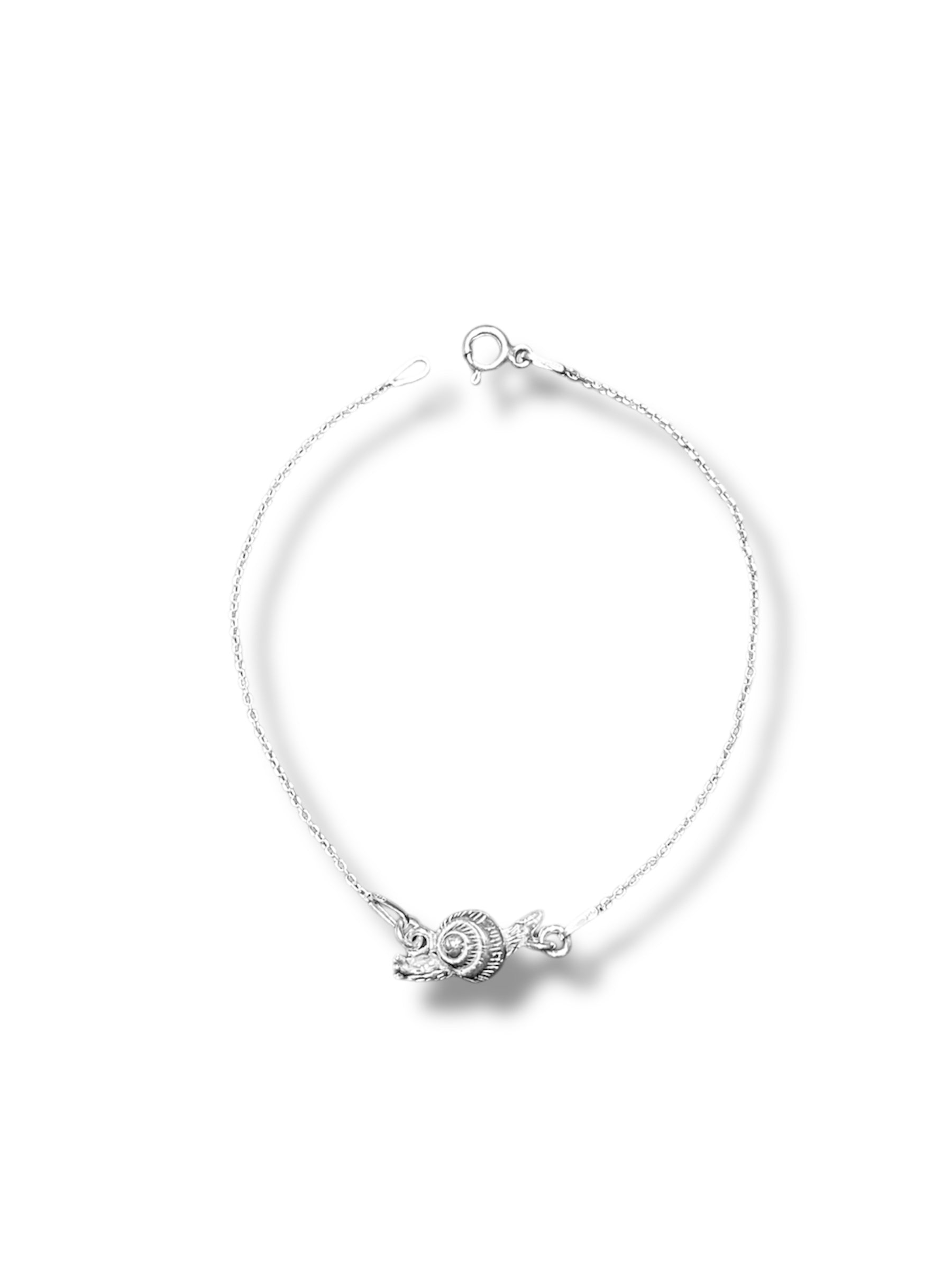 Srebrna bransoletka "ślimak"