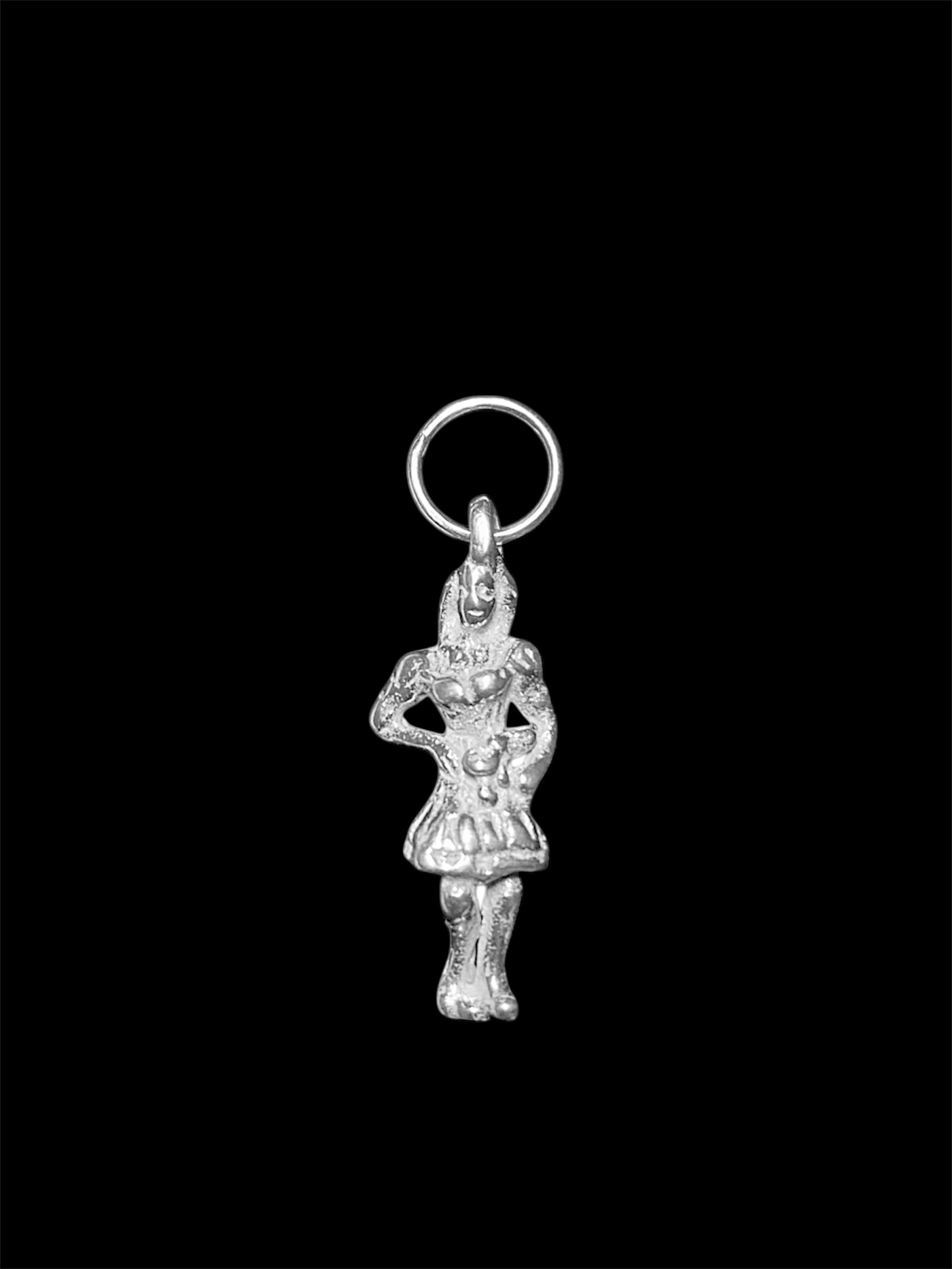 Srebrna zawieszka do bransoletki "panna"