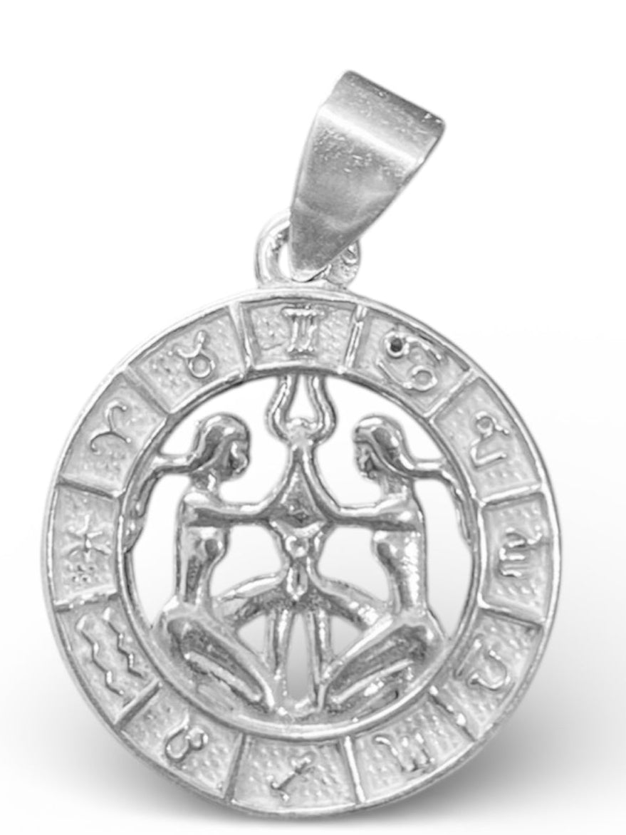 Bliźnięta - Srebrna zawieszka