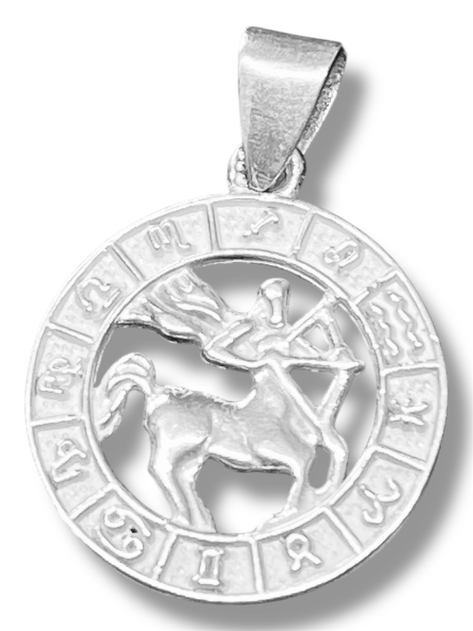 Strzelec - Srebrna zawieszka